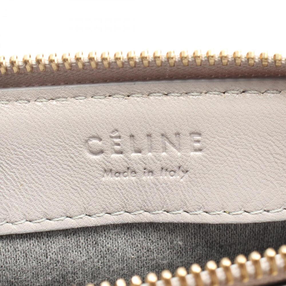 Celine Trio Small Shoulder Bag/Handbag, Leather, Women's, Gray - Picture 4 of 8